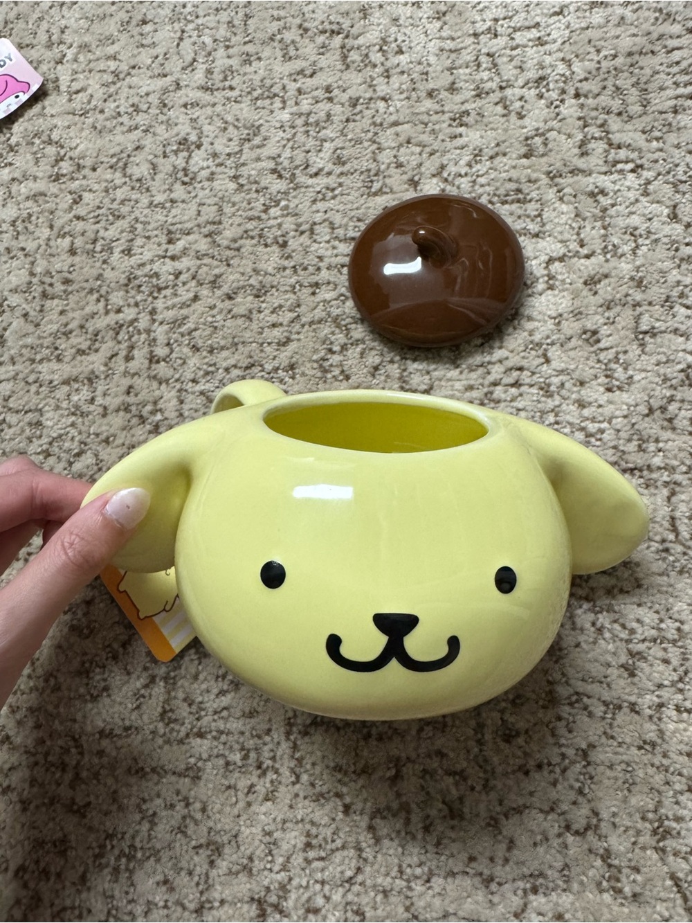 Sanrio Ceramic Character Mugs in Yellow, Green, Pink, White, and Cream - Picture 8 of 11
